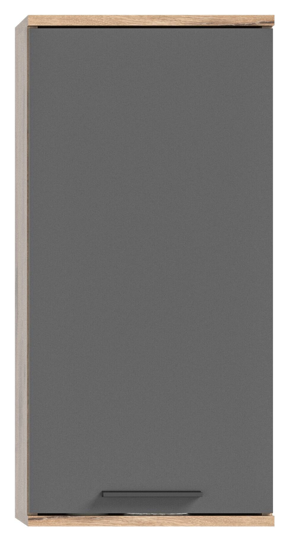 Badezimmer-Set MASON Nox Oak Nachbildung edles Basaltgrau Nachbildung B/H/T: ca. 164x190x34 cm