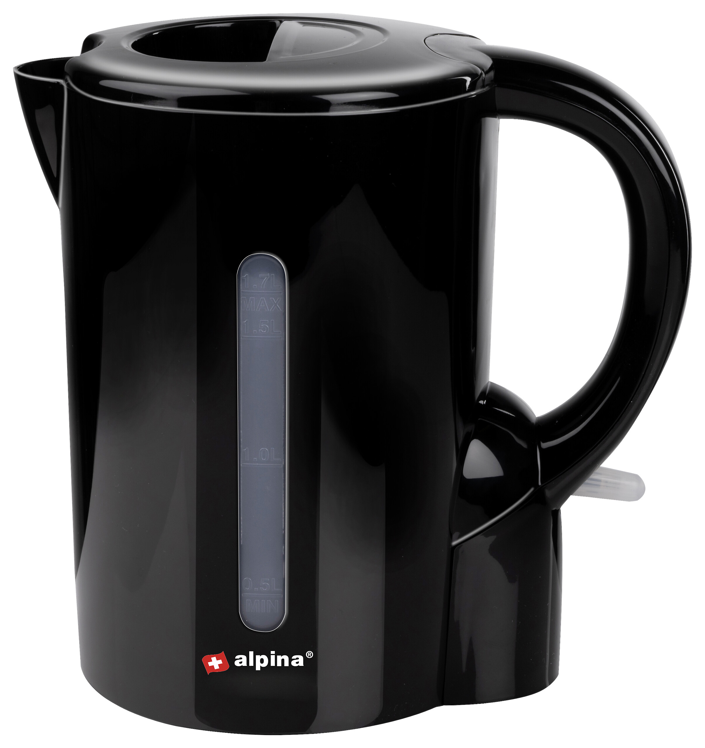 Wasserkocher schwarz Kunststoff B/H/L: ca. 17,1x20,8x17,1 cm ca. 1,7 l