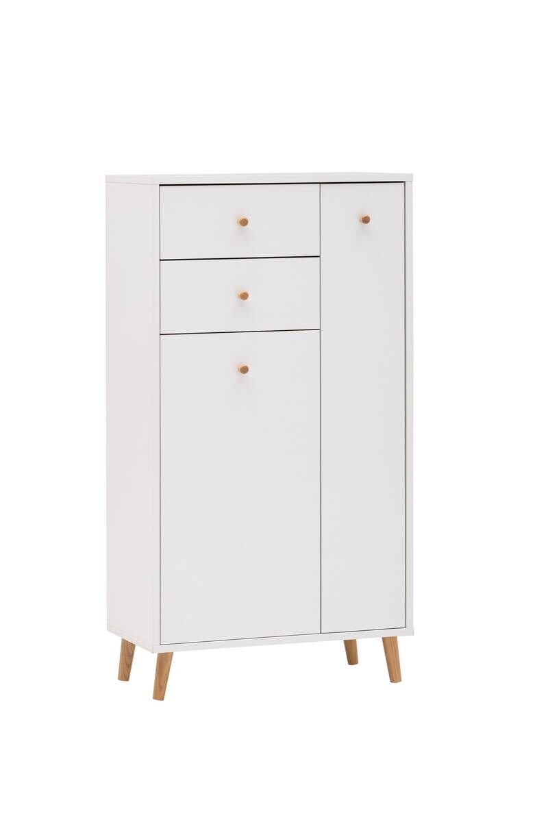Highboard Bjarne weiß B/H/T: ca. 60,2x103,4x33,05 cm