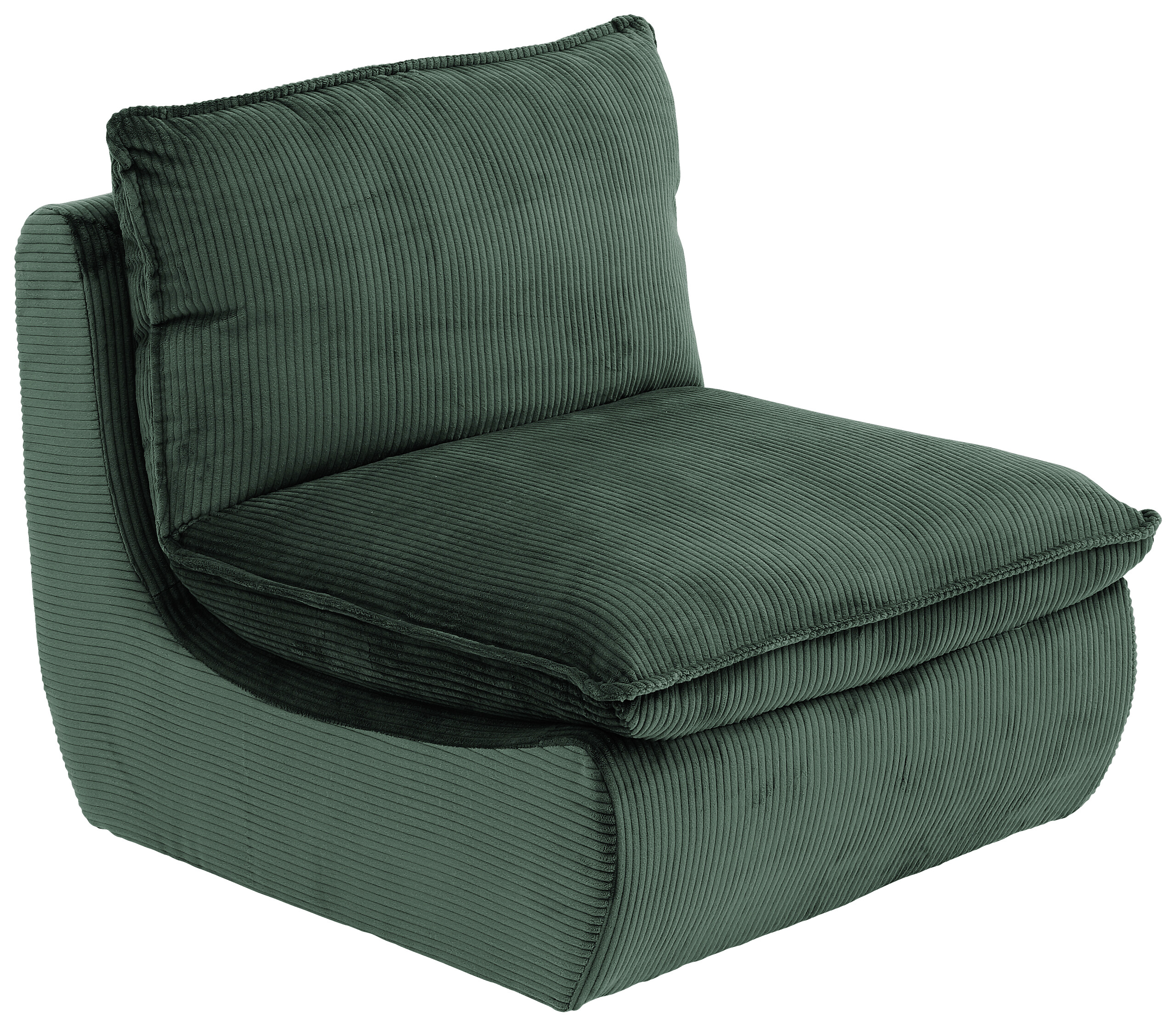 Sessel Rhodos grün Microfaser B/H/T: ca. 74x77x87 cm