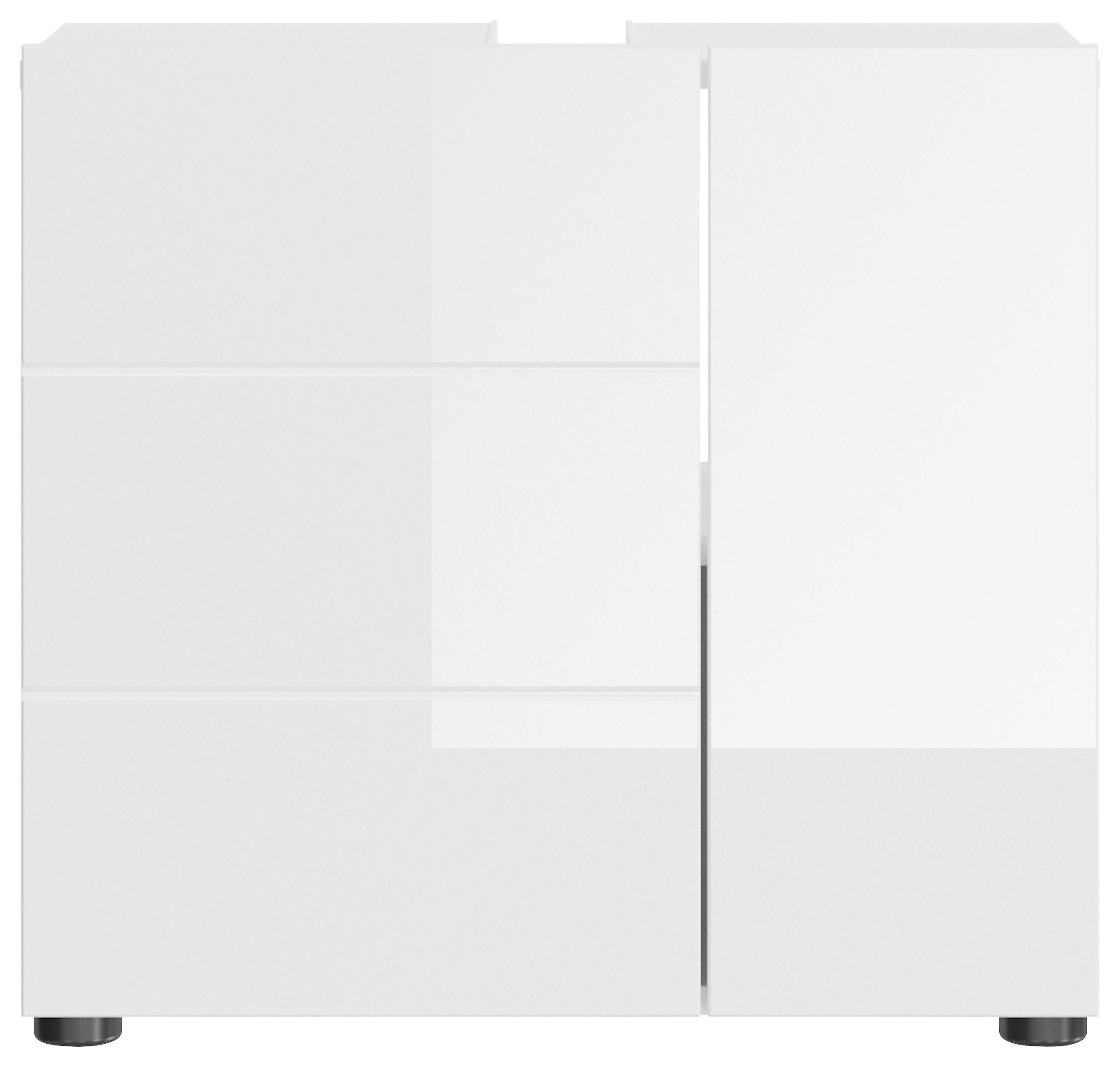 Waschbeckenunterschrank Vira weiß Hochglanz B/H/T: ca. 60x57x34 cm