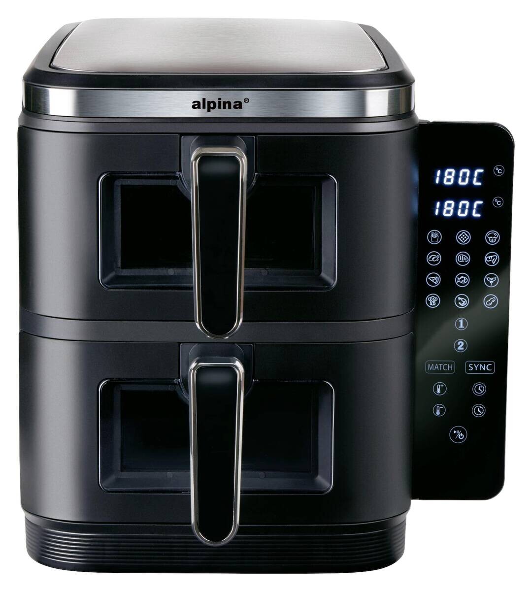 Heißluftfritteuse 871125239950 schwarz Kunststoff B/H/L: ca. 29x38x35 cm ca. 5,5 l