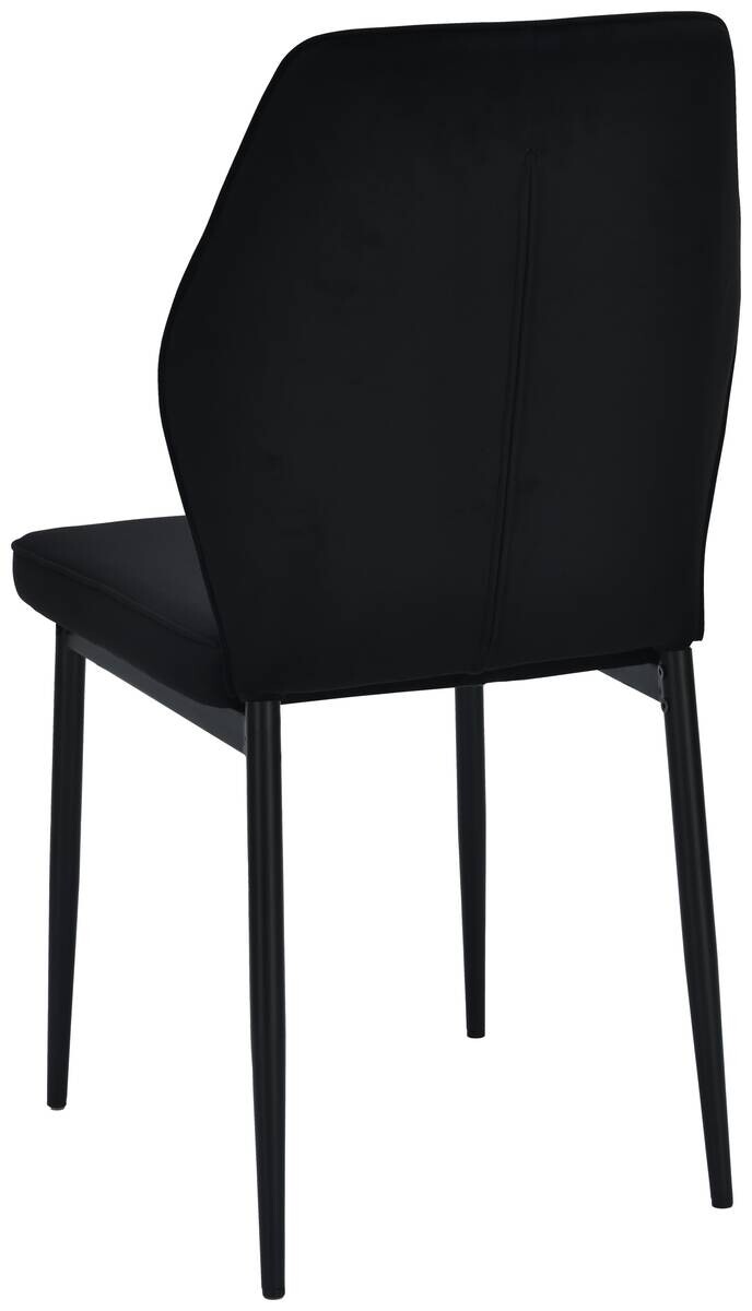 Stuhl Jimmy schwarz Samtoptik B/H/T: ca. 42x87,5x57 cm