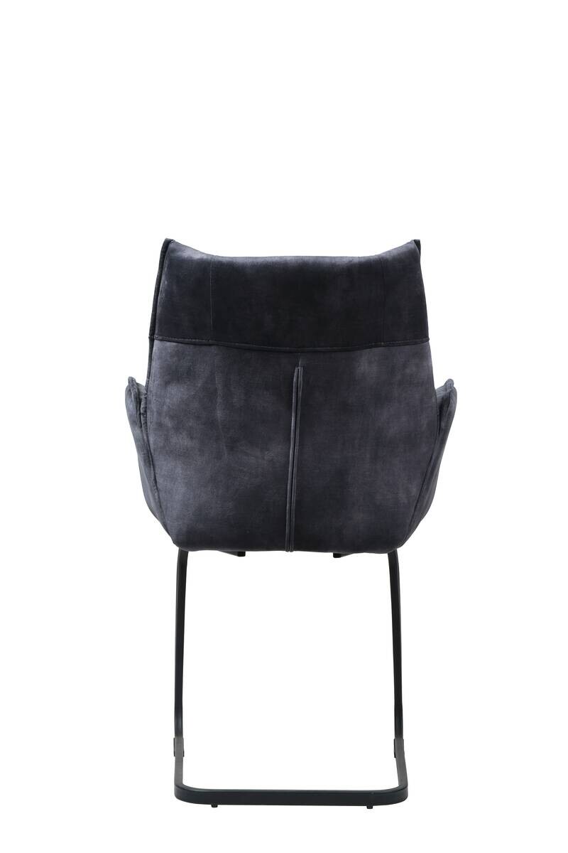 Schwingstuhl Sydney dunkelgrau Samtoptik B/H/T: ca. 61x95x60 cm