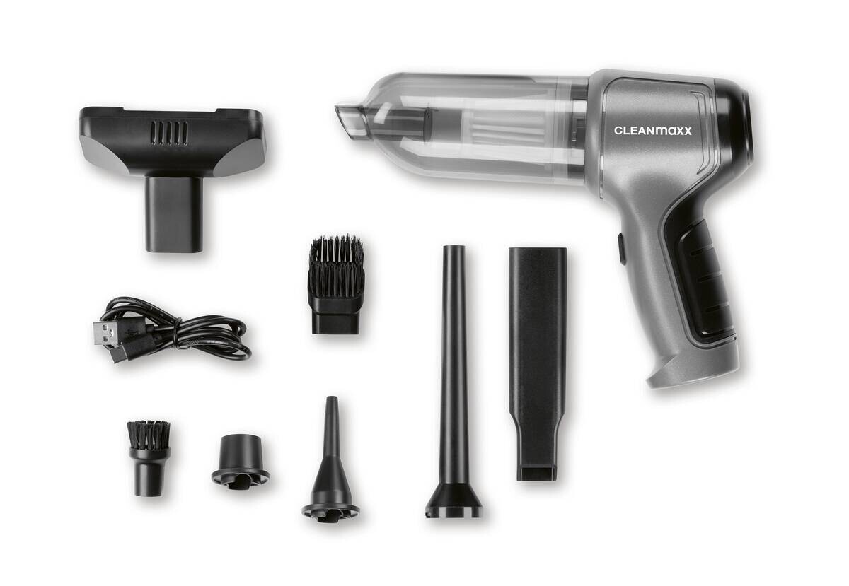 CLEANmaxx Akku-Handstaubsauger anthrazit schwarz B/H/L: ca. 17x7x23,5 cm