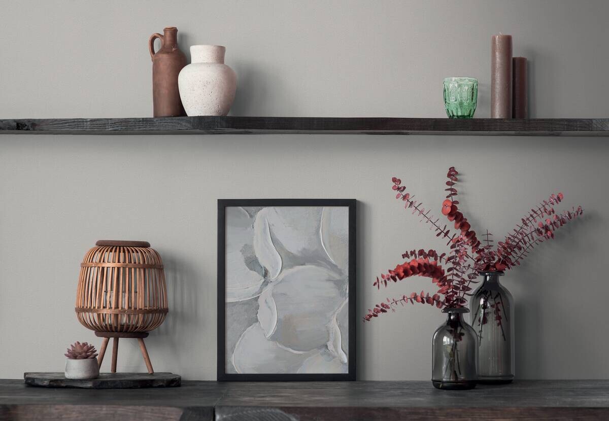 Vliestapete Struktur grau B/L: ca. 53x1005 cm