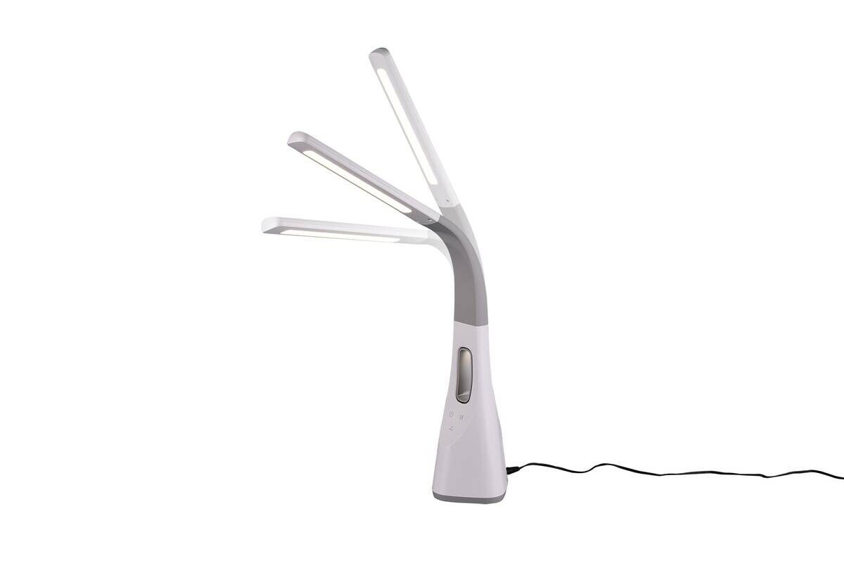 Reality Tischleuchte Vento weiß Kunststoff B/H/L: ca. 13x46x38 cm