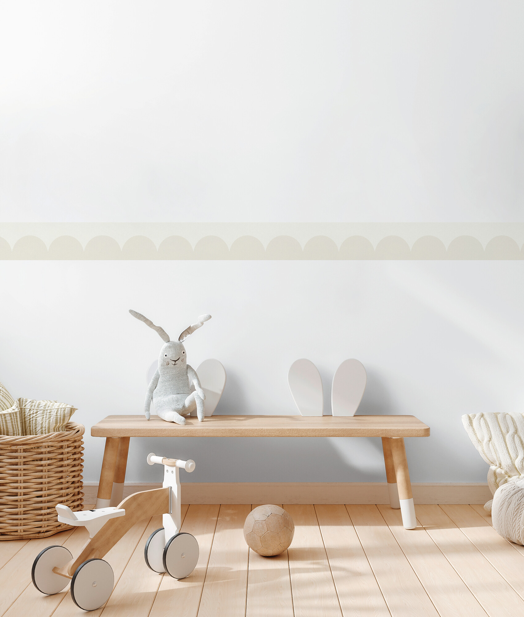 A.S.Creation Bordüre weiß B/H/D: ca. 13x500x6,8 cm