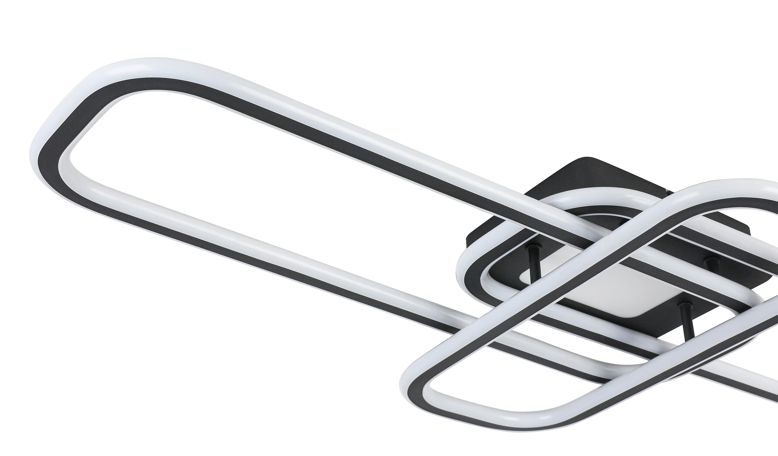 Nolo LED-Deckenleuchte Center schwarz Metall B/H/L: ca. 46x11x95 cm