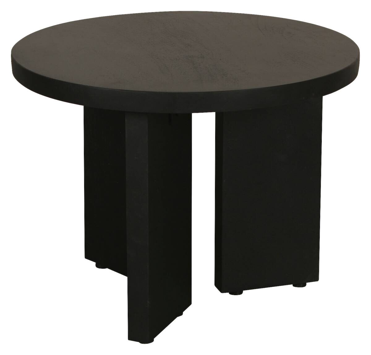 Beistelltisch ROUND schwarz lackiert Akazie H/D: ca. 30x40 cm