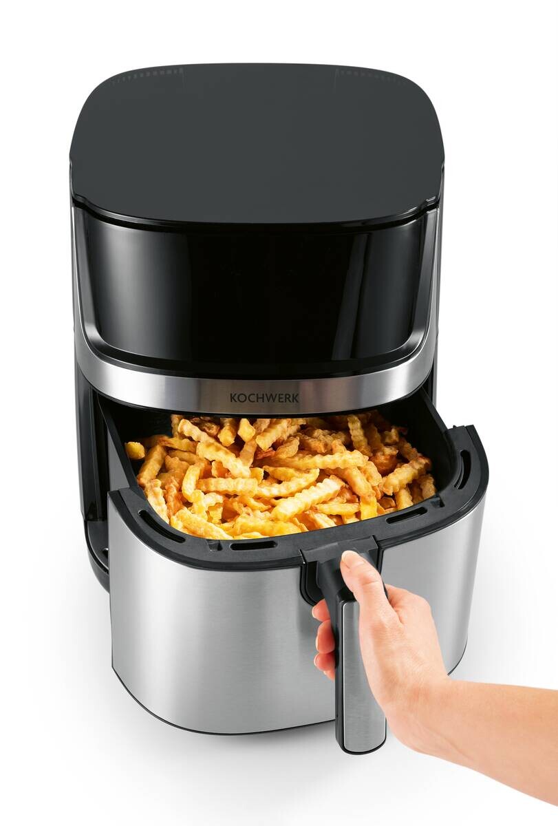 Rachs KOCHWERK Heißluftfritteuse 14829 schwarz Polypropylen B/H/L: ca. 37x35x29 cm ca. 7,5 l