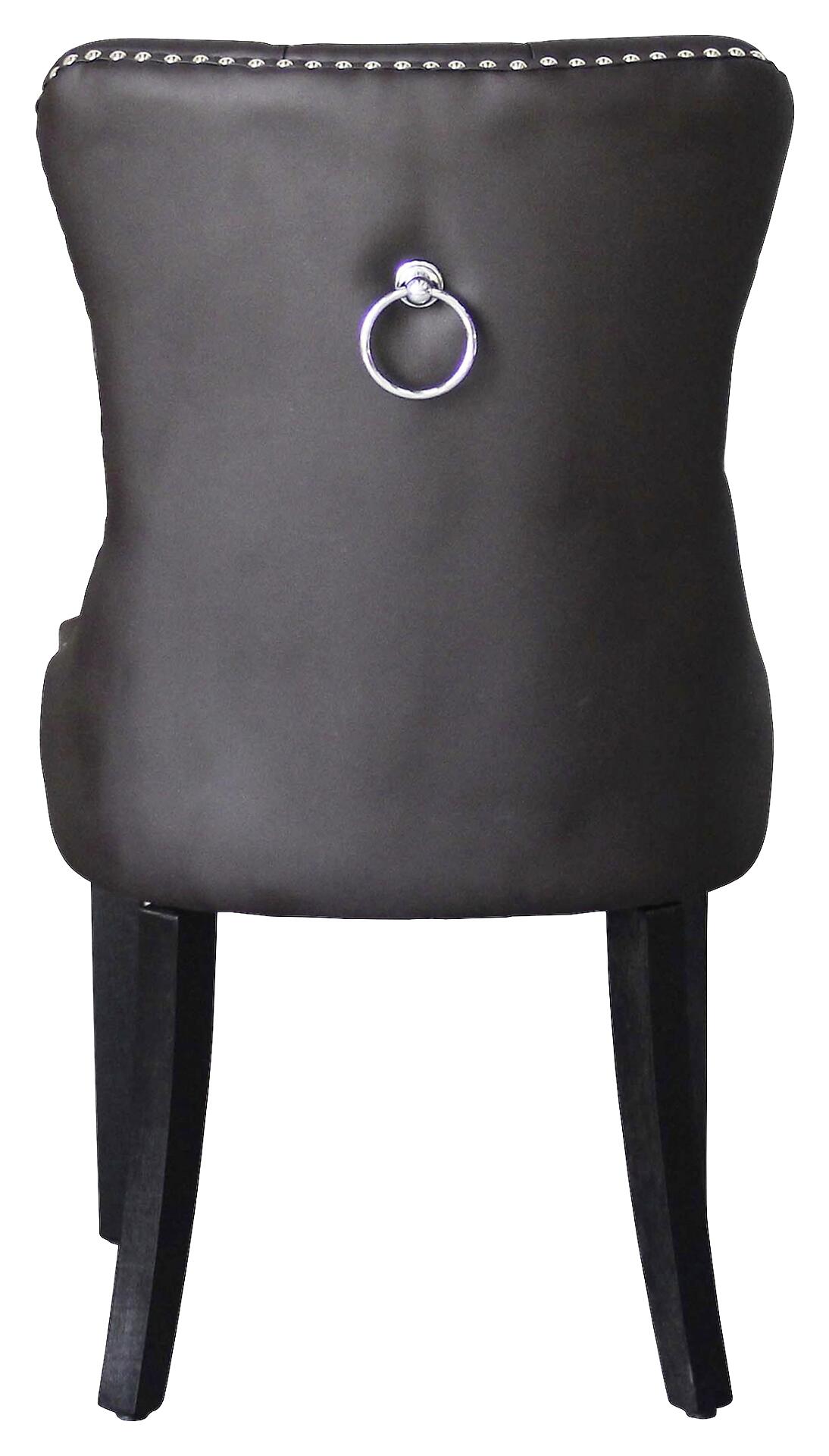 Stuhl DOMINO, 2er-Set schwarz braun Kunstleder B/H/T: ca. 48,5x93x61 cm Stuhl DOMINO, 2er-Set schwarz braun Kunstleder B/H/T: ca. 48,5x93x61 cm