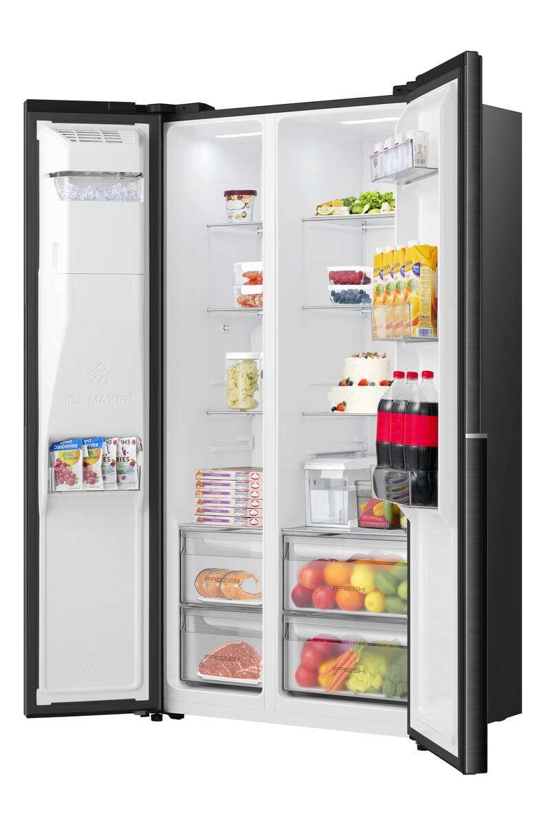 Gorenje Side-by-Side NRS9E6BX schwarz B/H/T: ca. 91,1x178,6x61,5 cm