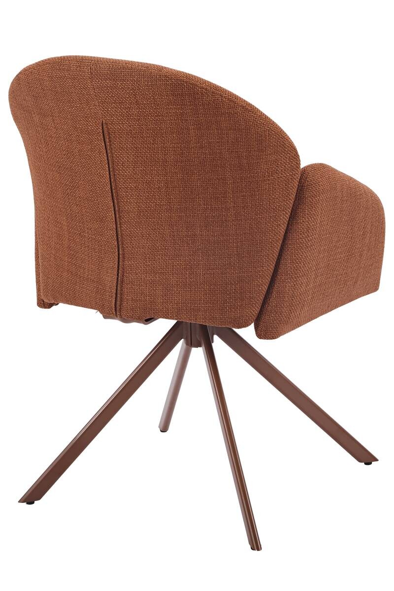 Drehstuhl Holly Kupfer Microfaser Webstoff B/H/T: ca. 57x84x61 cm