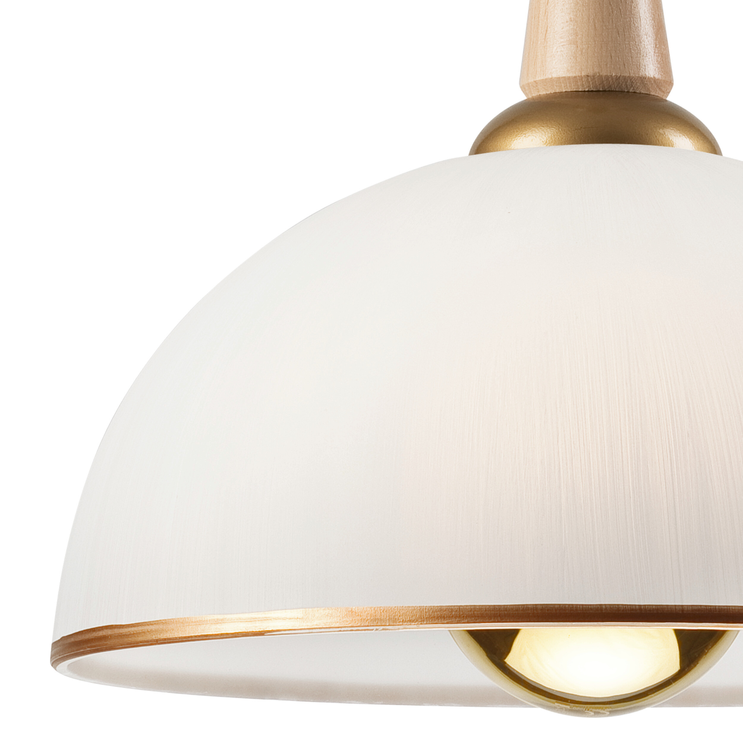 Lamkur Deckenleuchte gold Glas B/H/L: ca. 64x30x64 cm E27 1 Brennstellen