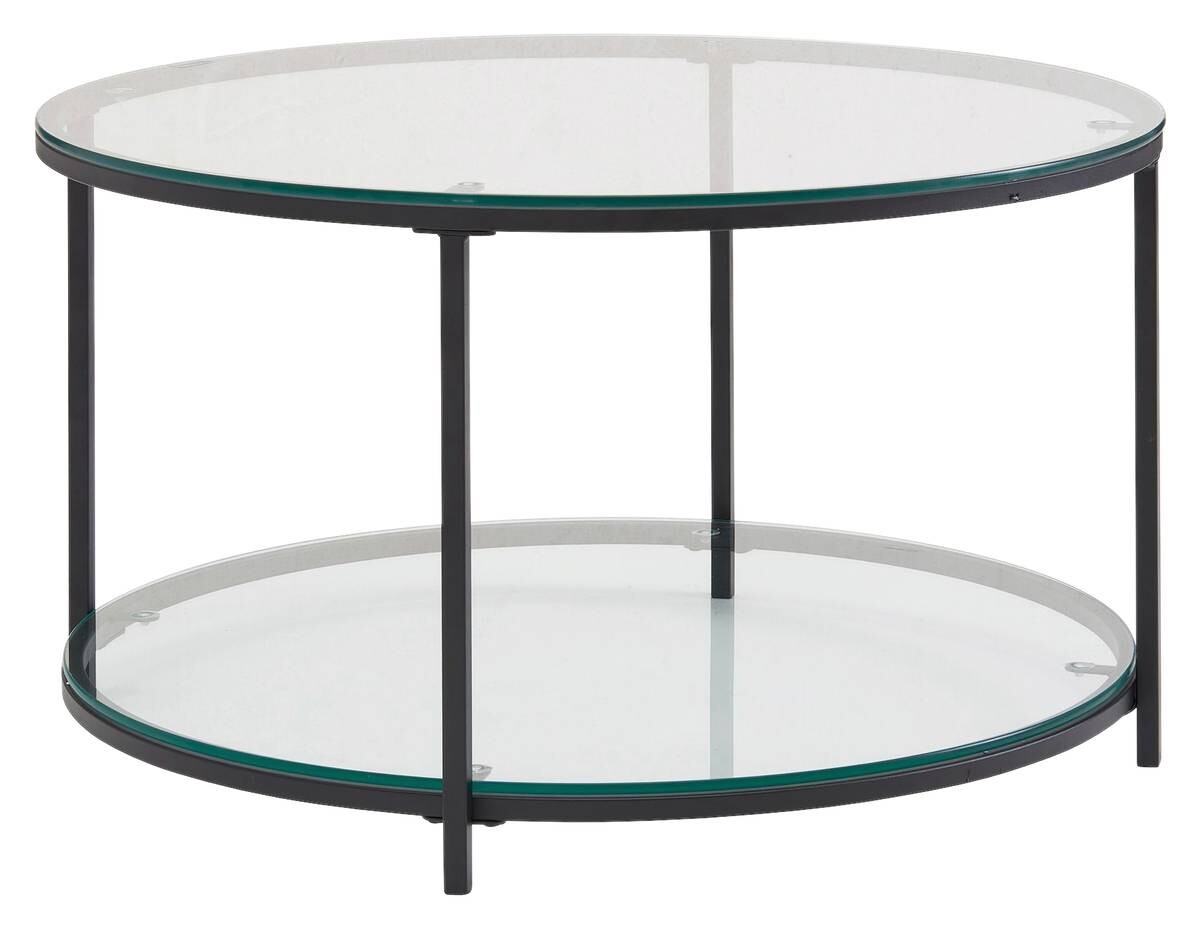 Wohnling Couchtisch schwarz B/H/T: ca. 80x45x80 cm