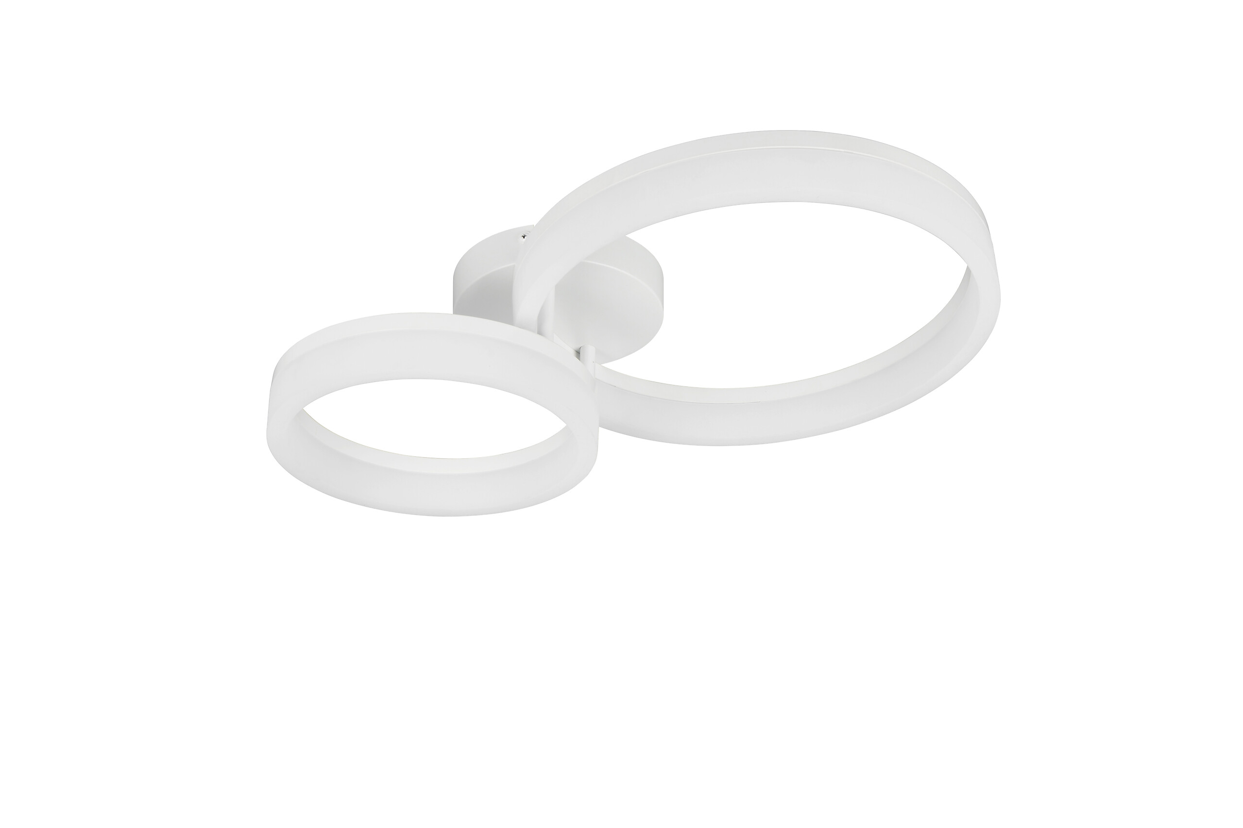 Reality Leuchten LED-Deckenleuchte Scope weiß Metall Kunststoff B/L: ca. 33x51 cm