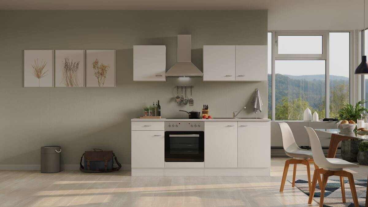 Küchenblock Wito weiß B/H/T: ca. 210x200x60 cm