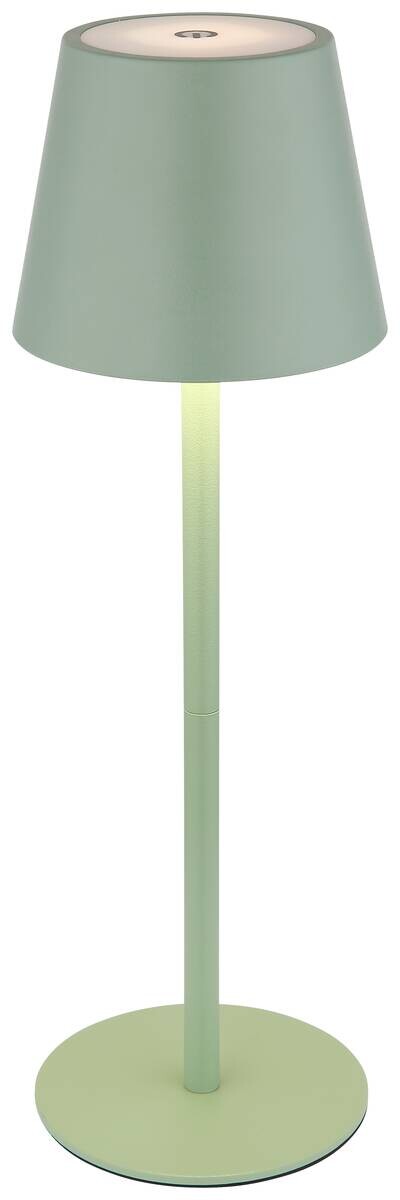 GLOBO LED-Tischleuchte Opal hellgrün Metall Kunststoff H/D: ca. 36x11,5 cm 1 Brennstellen