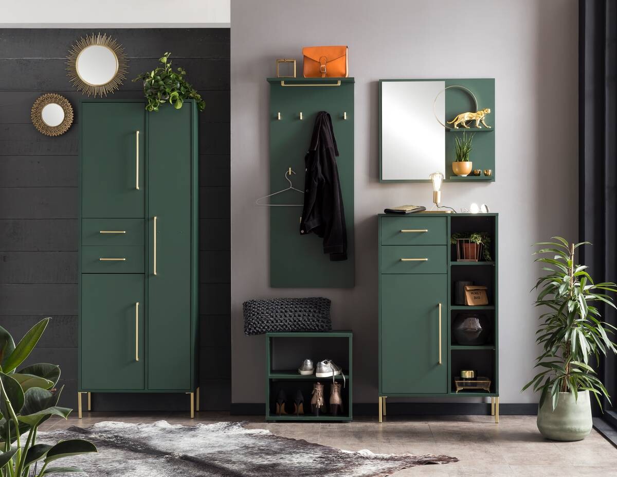 Hochschrank Kent waldgrün B/H/T: ca. 67,1x183,4x33,1 cm