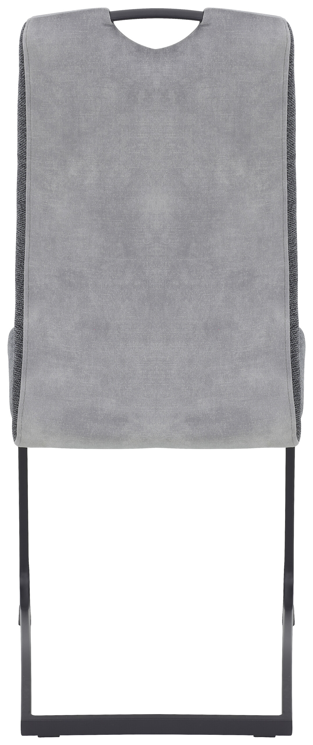 Schwingstuhl Riga, 2er-Set hellgrau Webstoff B/H/T: ca. 44x100x60 cm