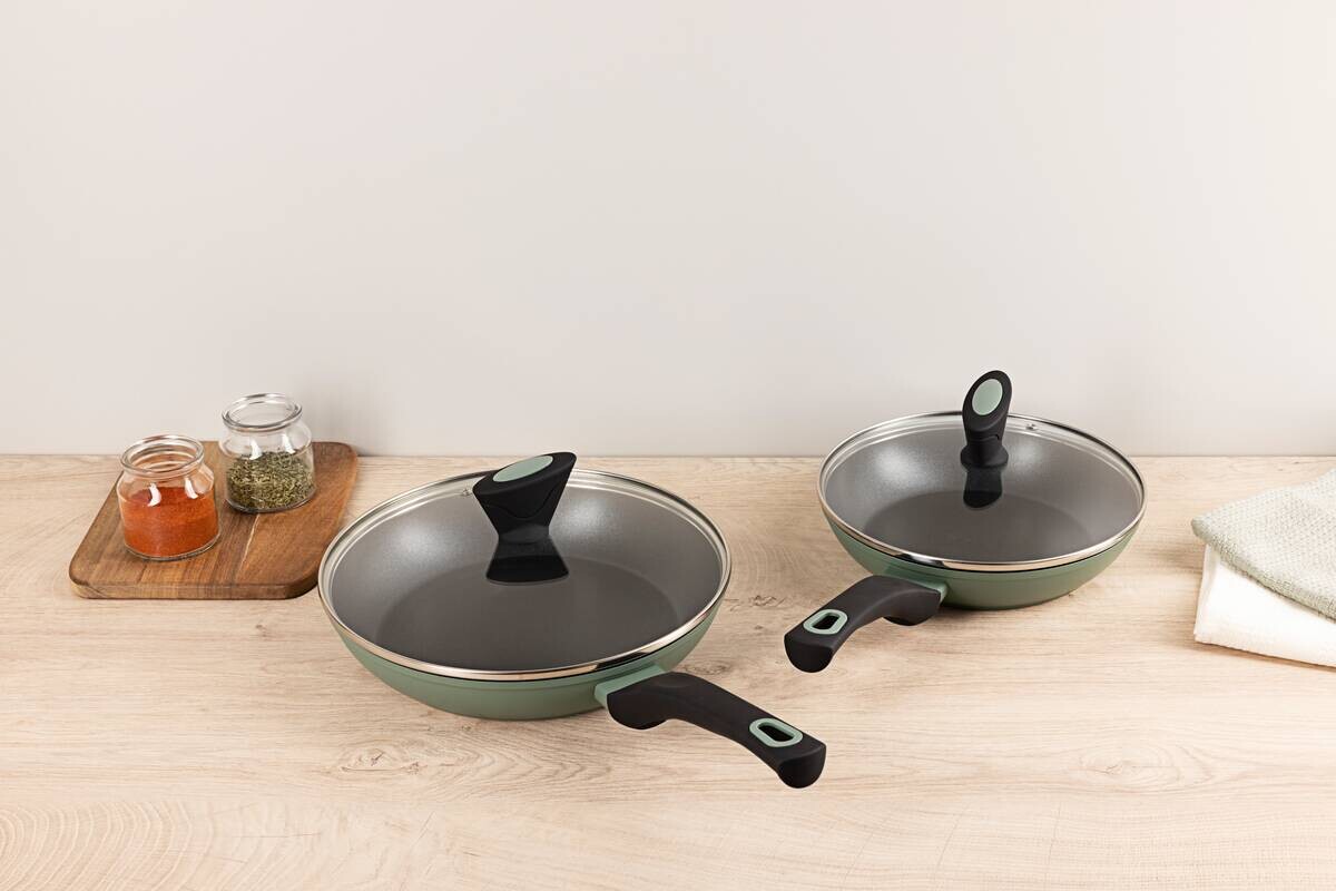 SAN IGNACIO Pfannenset ICAN schwarz Aluminium 4 tlg.