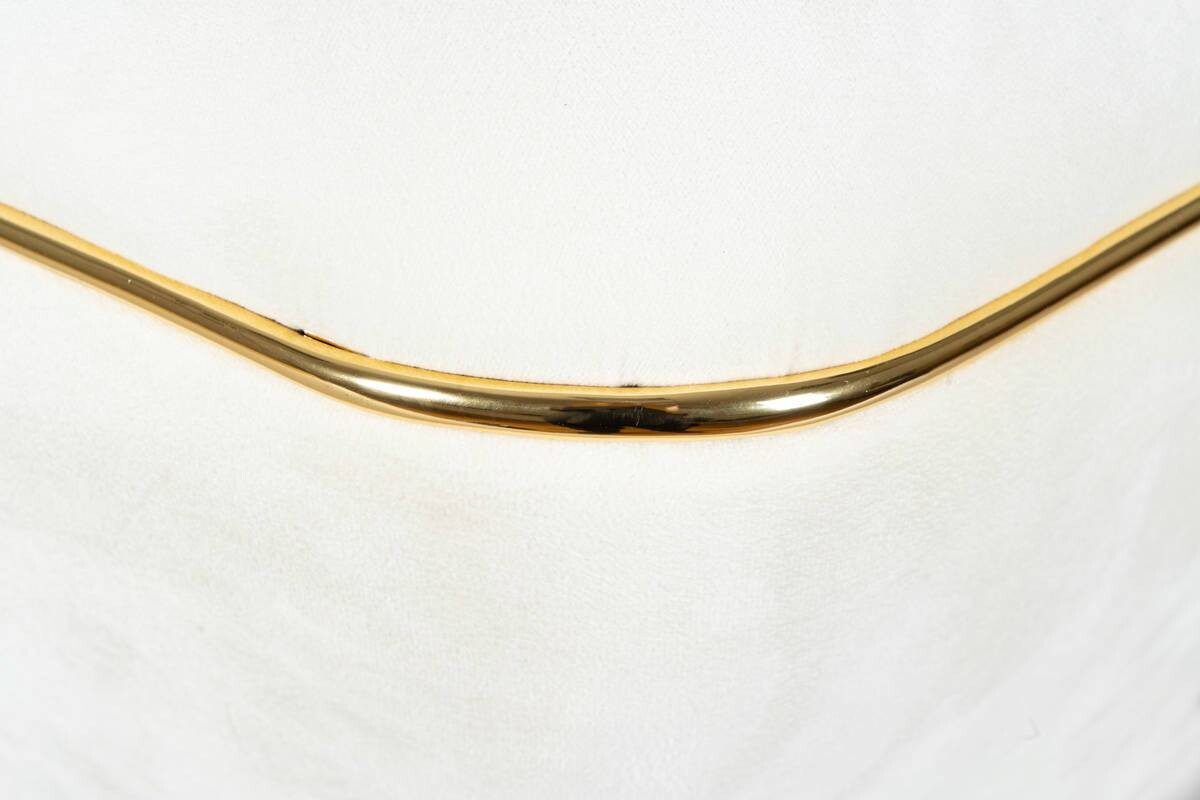 360 Living Hocker Contessa 100 elfenbein gold B/H/T: ca. 60x42,5x60 cm