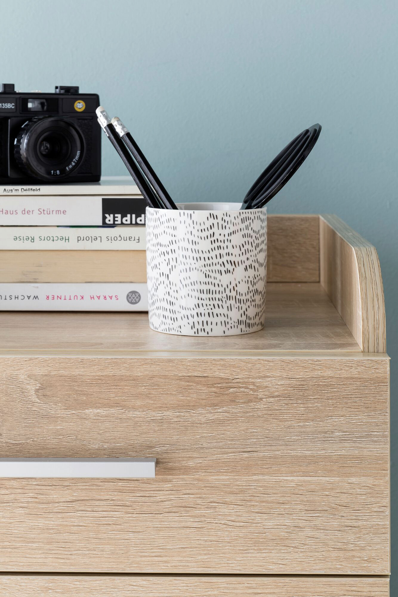 Rollcontainer braun Spanplatte B/H/T: ca. 40x70,5x33 cm