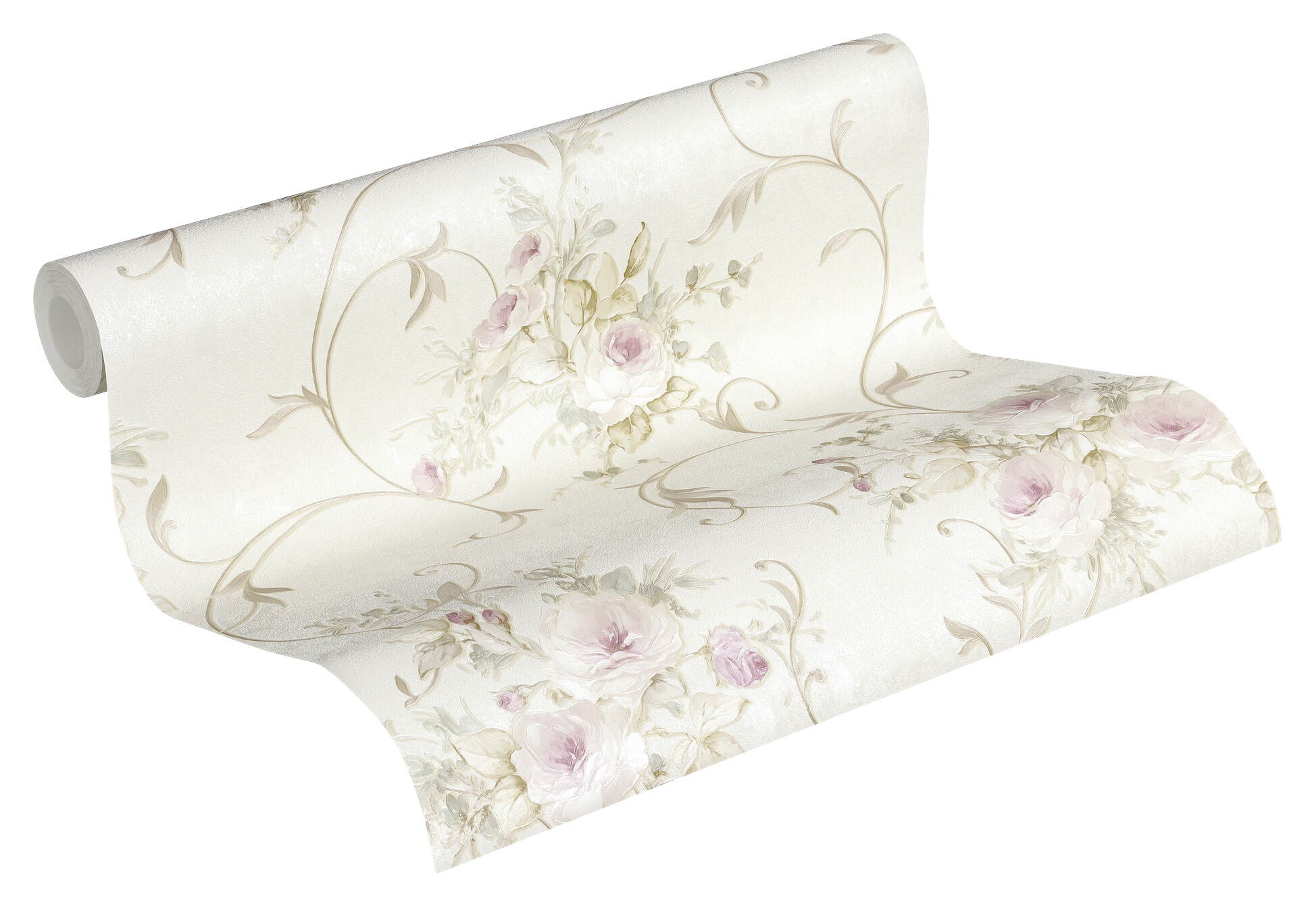 A.S.Creation Vliestapete grün rosa creme B/H/D: ca. 53x1005x7,4 cm