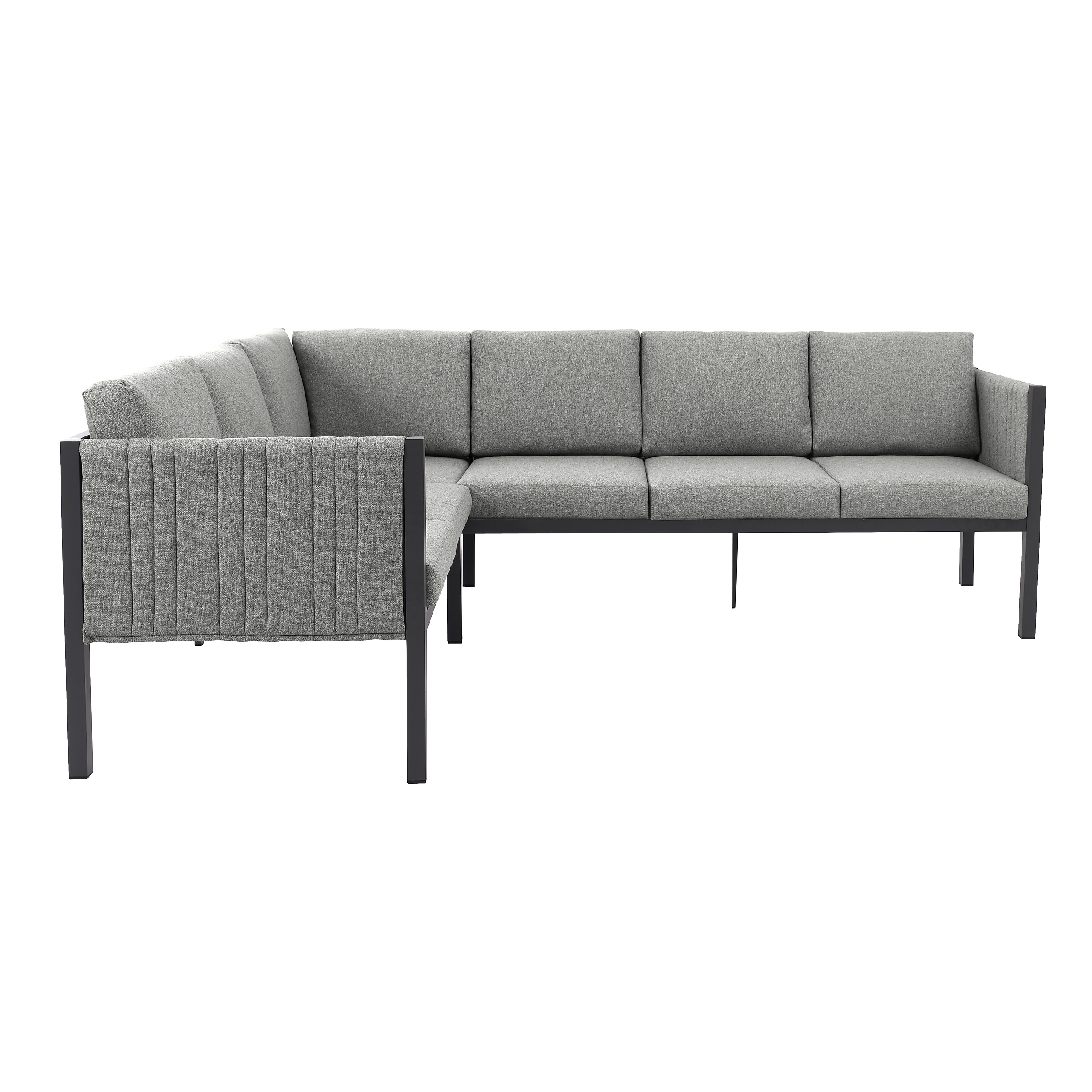 POCOline Gartensitzgruppe Alicante grau Alu