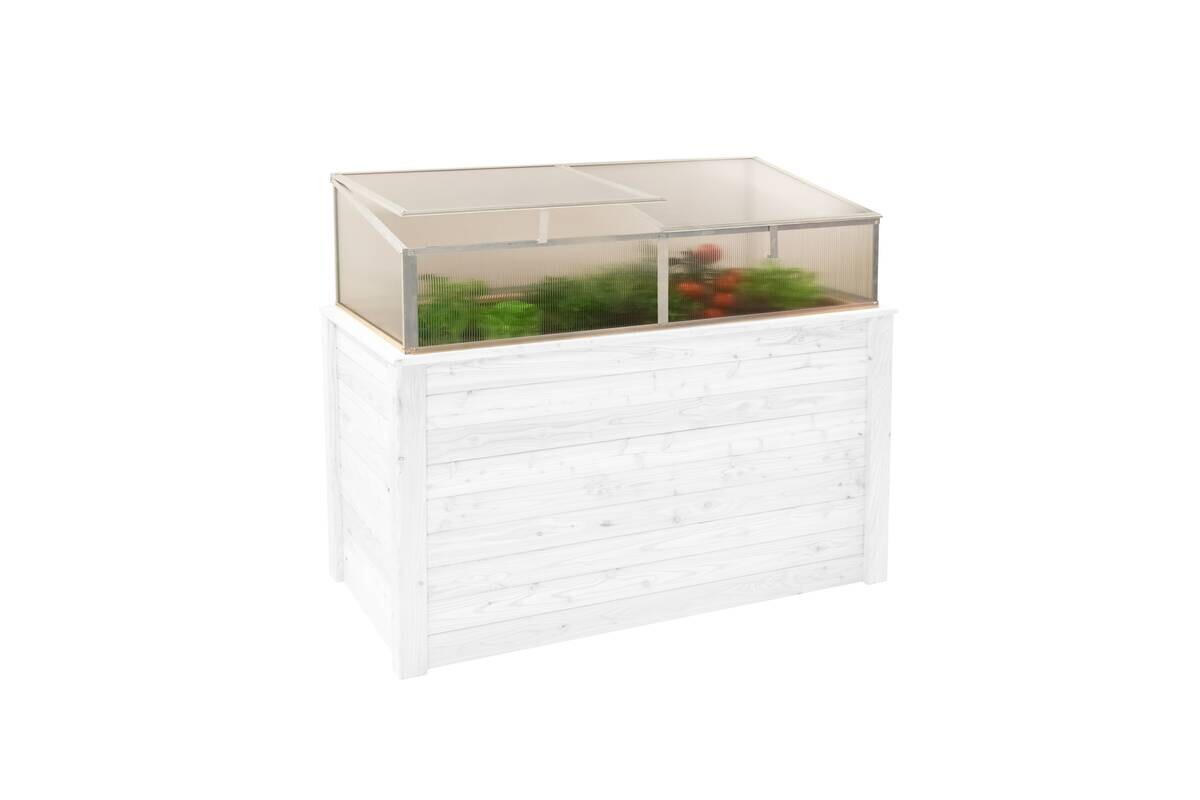 Westmann Frühbeetaufsatz Genus silber B/H/L: ca. 165x29x85 cm