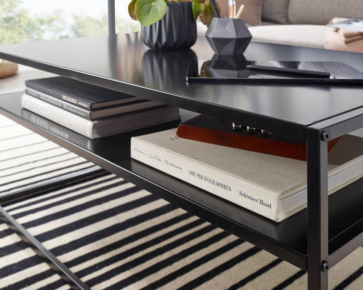 Wohnling Couchtisch schwarz B/H/T: ca. 60x45x100 cm