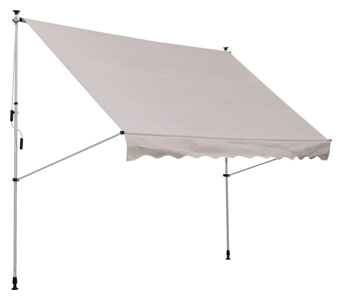 Outsunny Klemm-Markise beige B/L: ca. 200x150 cm