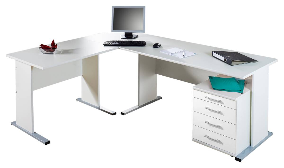 Rollcontainer Serie 200 perlweiß B/H/T: ca. 41,6x53,4x50 cm