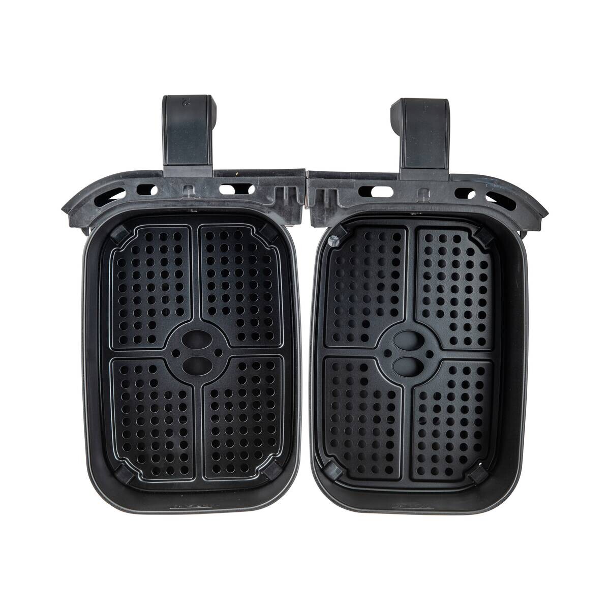 SWISS HOME Doppel-Heißluftfritteuse SH-6931 schwarz Kunststoff B/H/L: ca. 24x28x32 cm ca. 3 l