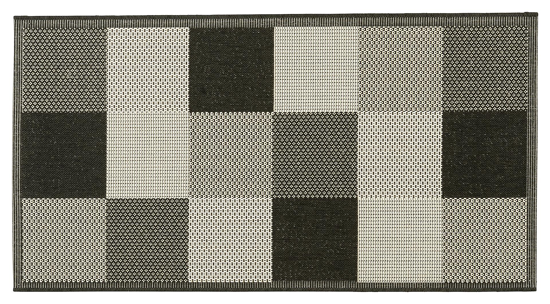 In-/Outdoor-Teppich Ambiente schwarz B/L: ca. 80x150 cm