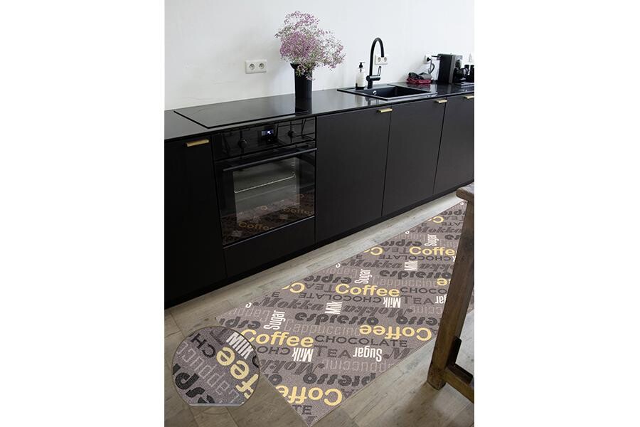 Küchenläufer Cappuccino grau B/L: ca. 67x180 cm