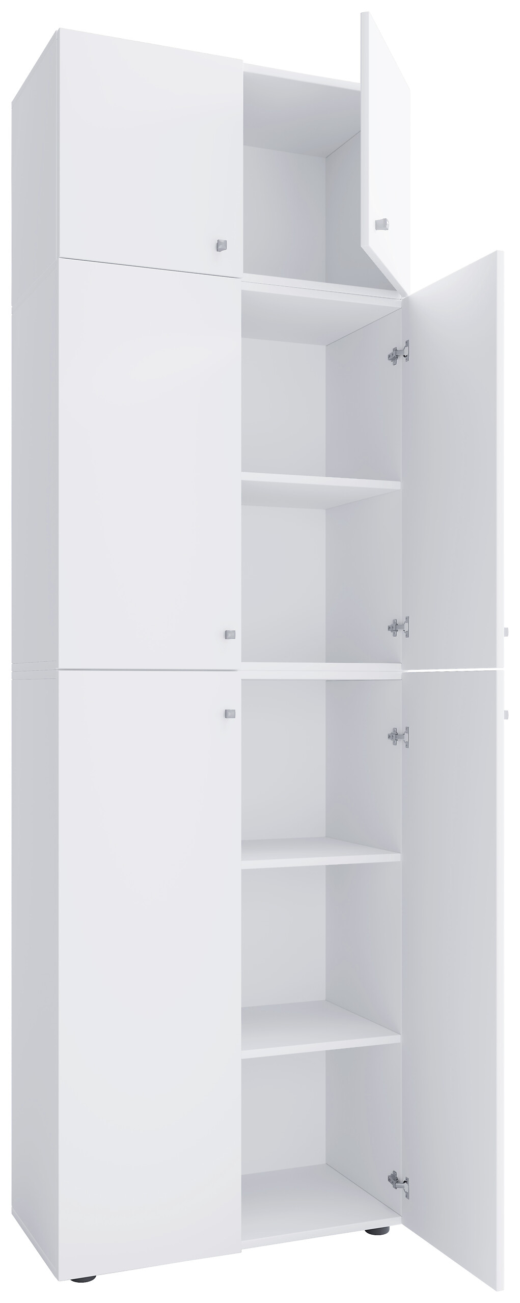 Kleiderschrank Lona weiß B/H/T: ca. 70x223x39 cm