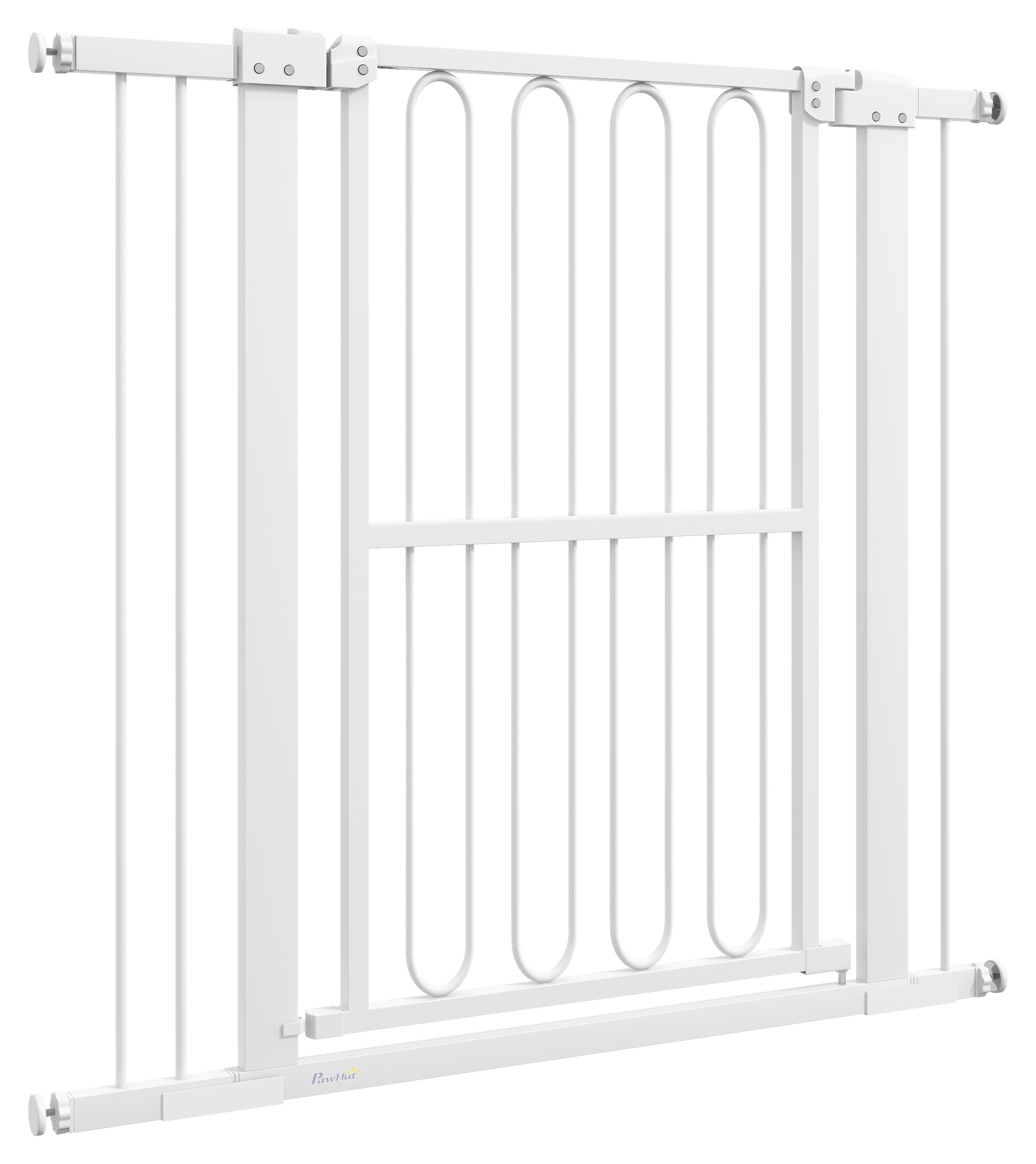 PawHut Türschutzgitter weiß Kunststoff B/H/L: ca. 5x94x104 cm PawHut Türschutzgitter weiß Kunststoff B/H/L: ca. 5x94x104 cm