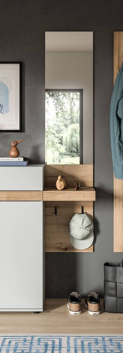 Spiegelpaneel Naro Evoke Oak Nachbildung B/H/T: ca. 35x160x37 cm