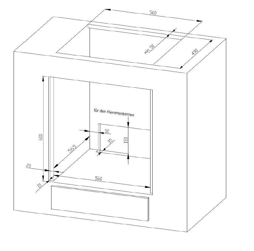 Mican Einbauherdset HSHDB73S schwarz B/H/T: ca. 59,5x59,5x57,5 cm