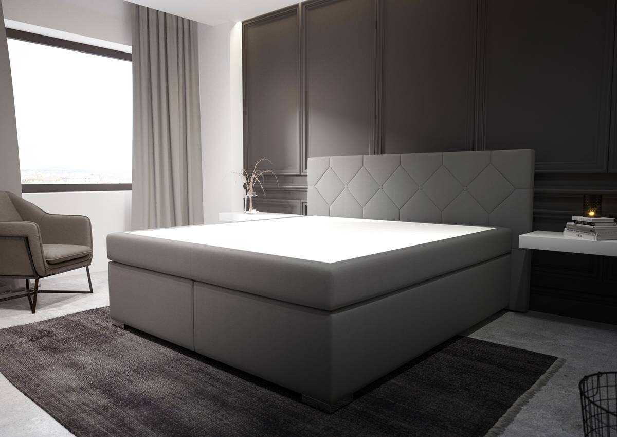 Boxspringbett Wien grau Liegefläche B/L: ca. 180x200 cm Boxspringbett Wien grau Liegefläche B/L: ca. 180x200 cm