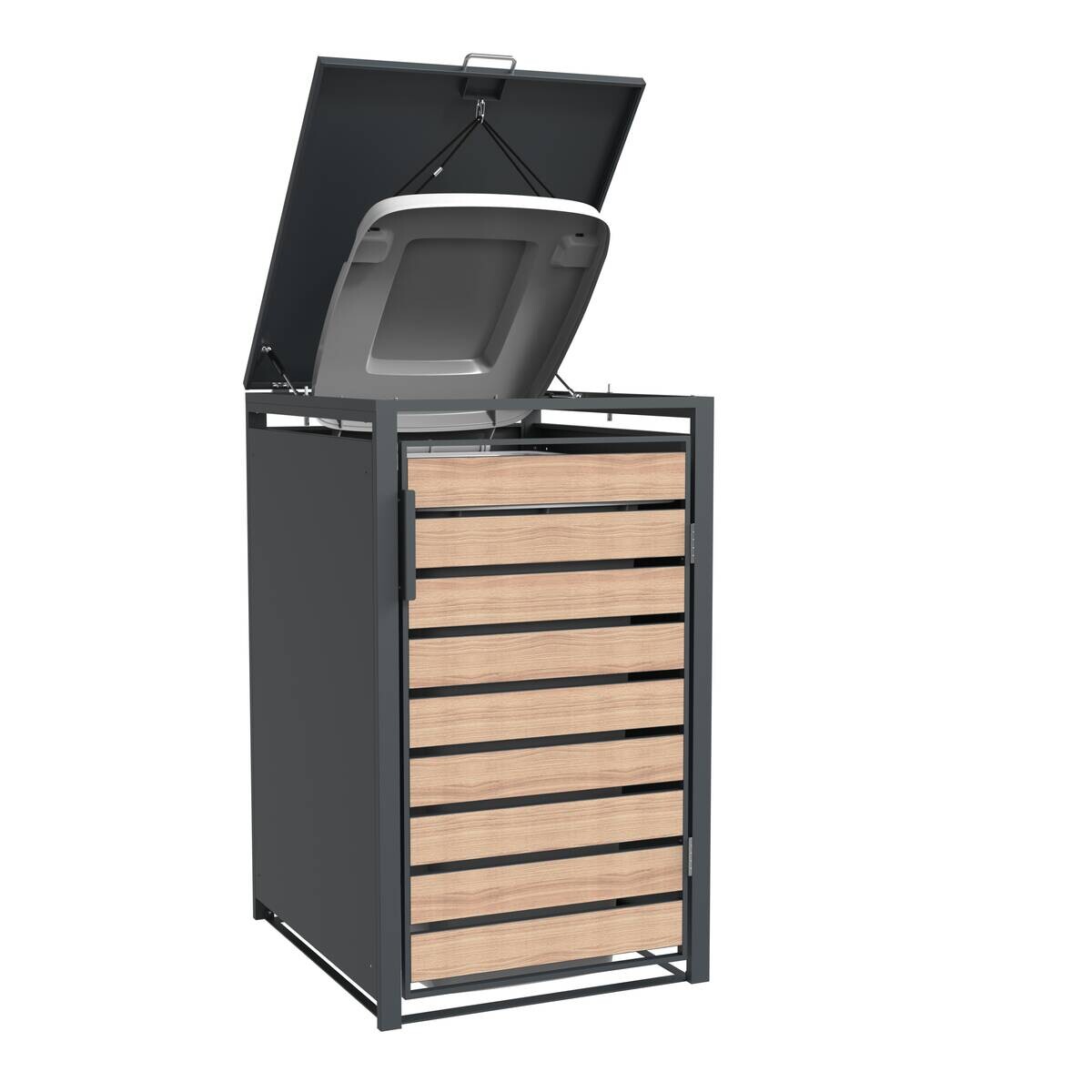 Westmann Mülltonnenbox Lacina braun B/H/L: ca. 68x116x80 cm