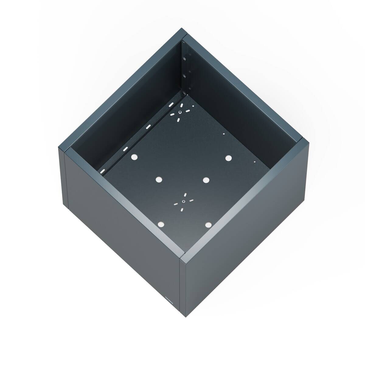 Herstera Garden Pflanzkübel Cube anthrazit Metall B/H/L: ca. 80x80x80 cm