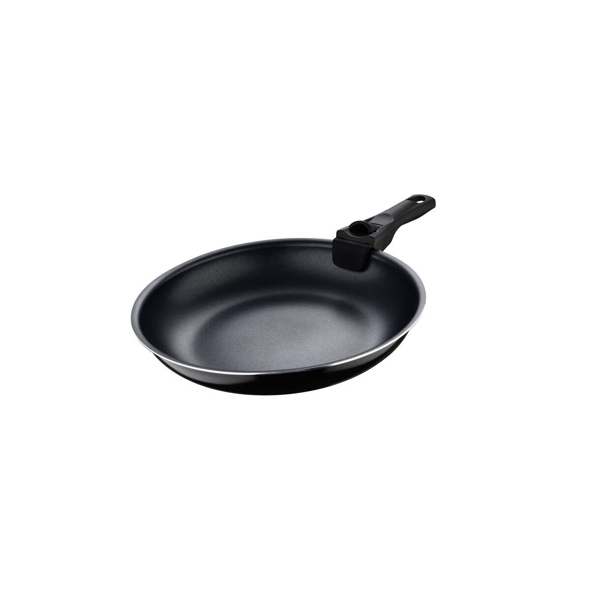 BERGNER Pfannenset Click & cook schwarz Aluminium 3 tlg.