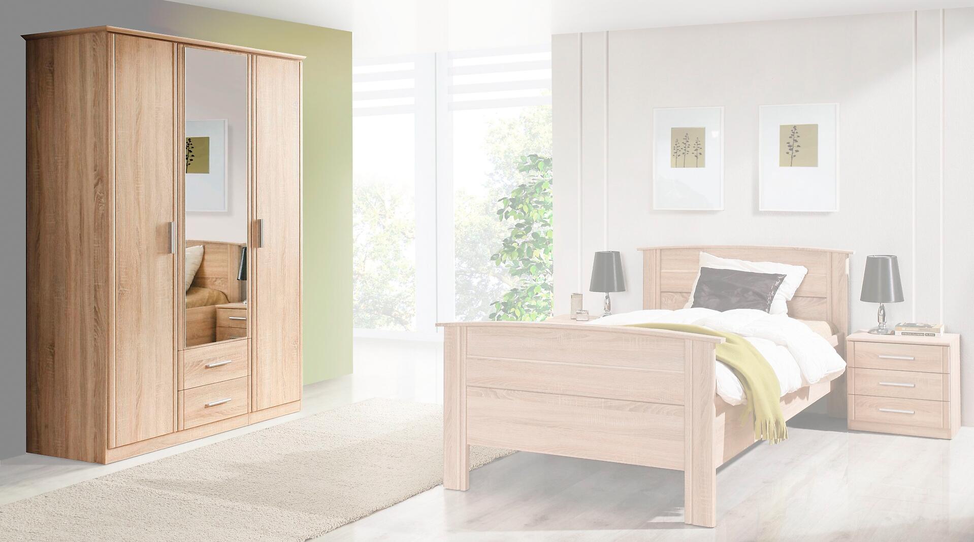 Kleiderschrank  Eiche Sonoma Nachbildung B/H/T: ca. 139,2x200,8x59,6 cm