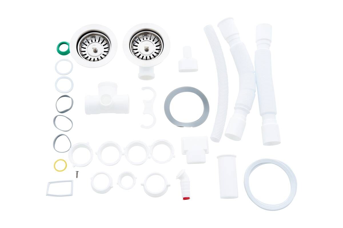 Respekta Einbauspüle Miami 100 x 50 Edelstahl B/H/T: ca. 100x19x50 cm