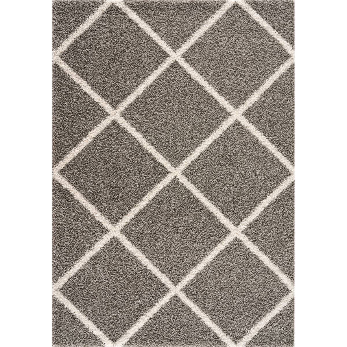 Sanat Hochflorteppich MADRID hellgrau B/L: ca. 200x290 cm