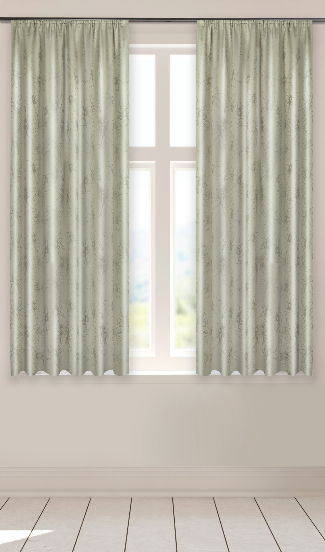 Acus Dekovorhang Paradiso kitt B/L: ca. 140x175 cm