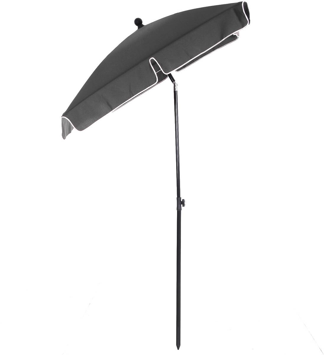 Outsunny Gartenschirm grau Stahl B/H/L: ca. 125x235x200 cm